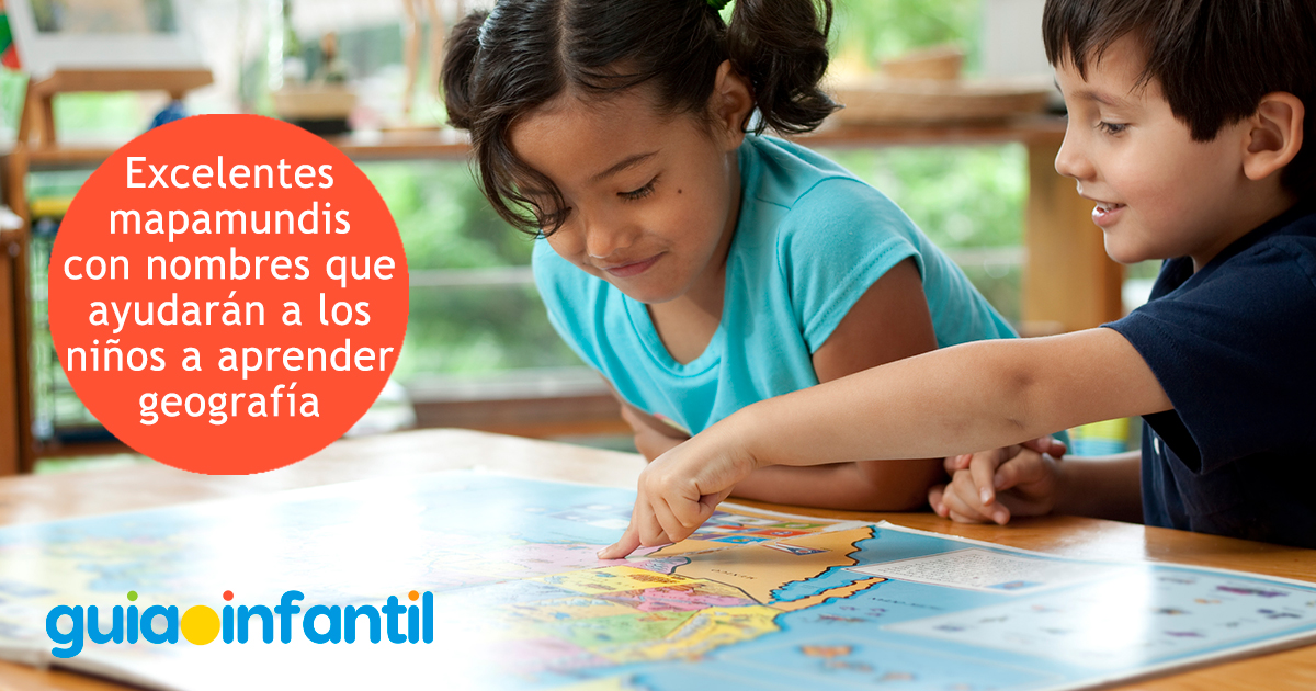 Mapamundis con nombres para niños