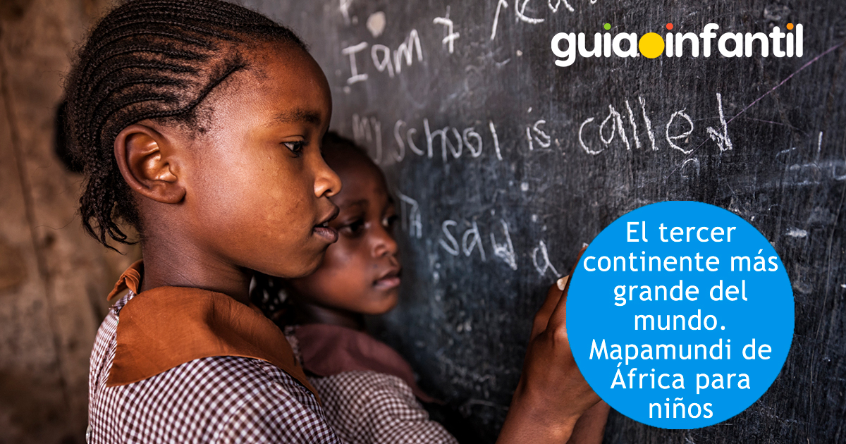 Mapa de África para niños de preescolar