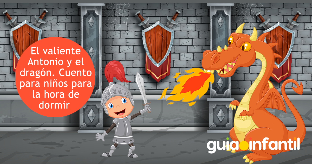 Cuento para niños de nombre Antonio sobre los dragones