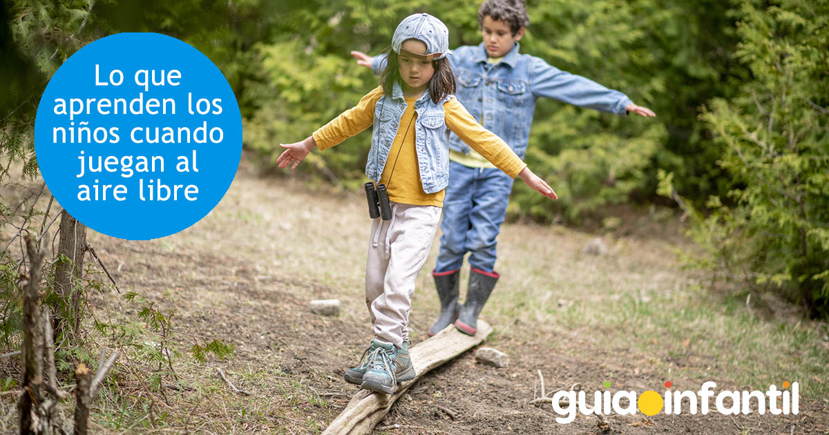 beneficios para niños de jugar al aire libre