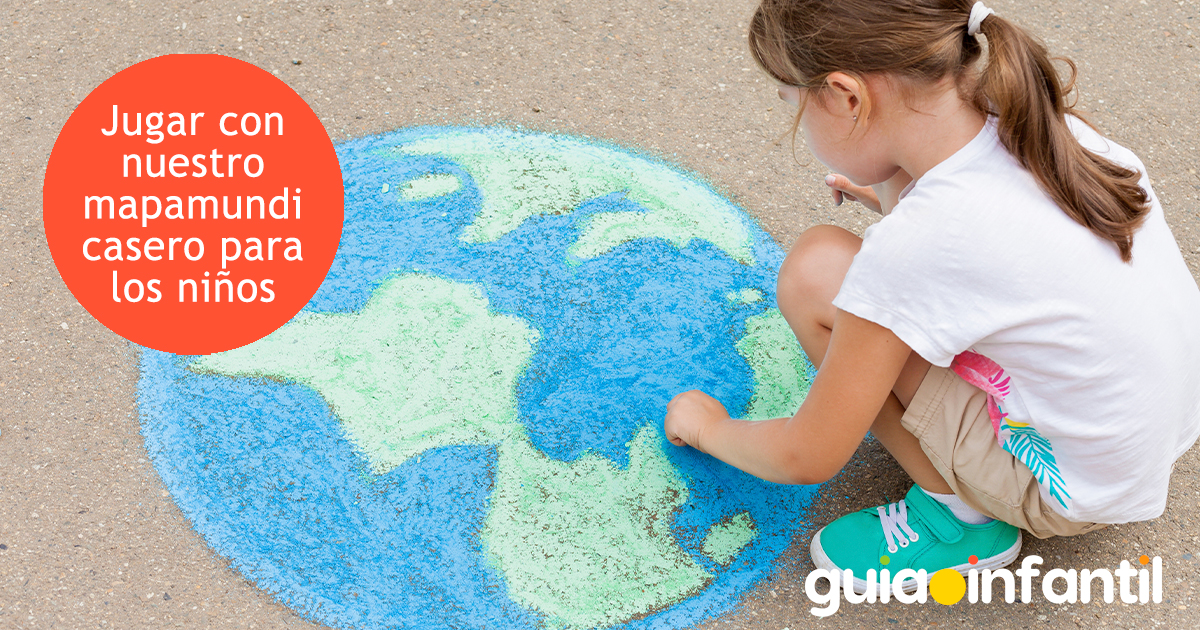 Cómo hacer un Mapamundi infantil? Manualidades del mundo 