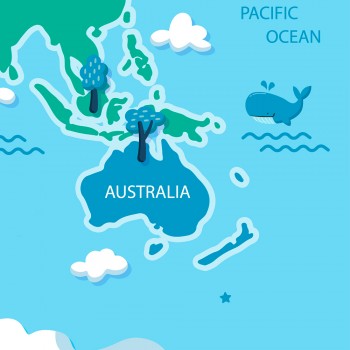 Mapamundi de cuentos - Mitología de Oceanía para enganchar a los niños