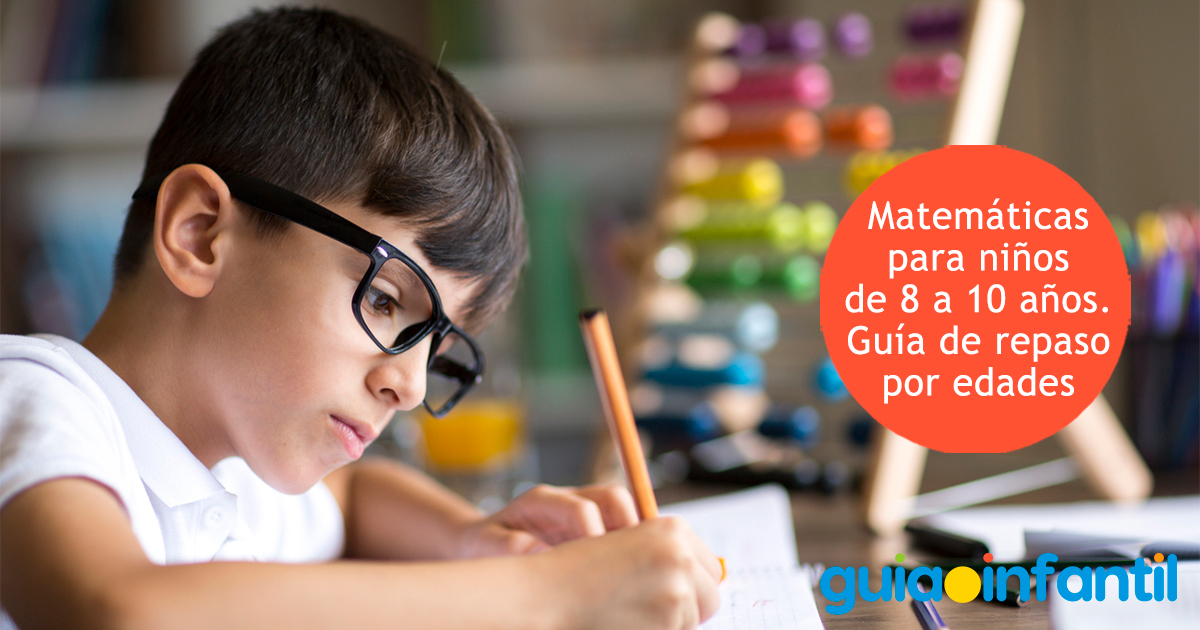 Repaso de matemáticas de 8 a 10 años