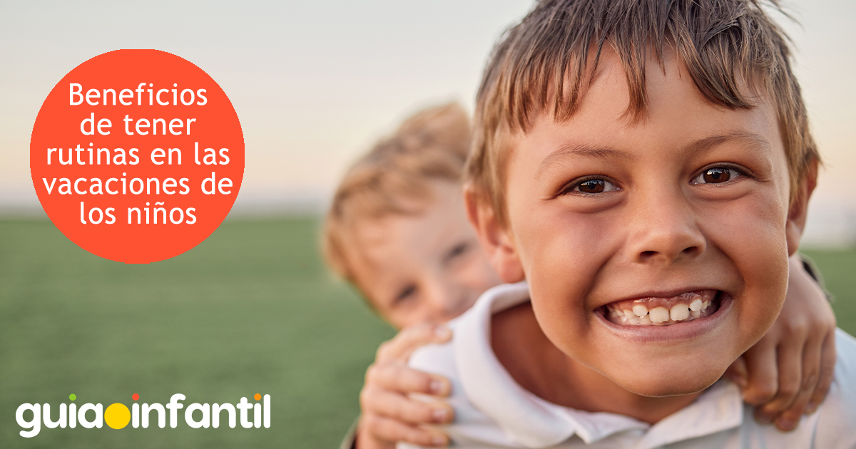 Las rutinas de los niños en vacaciones