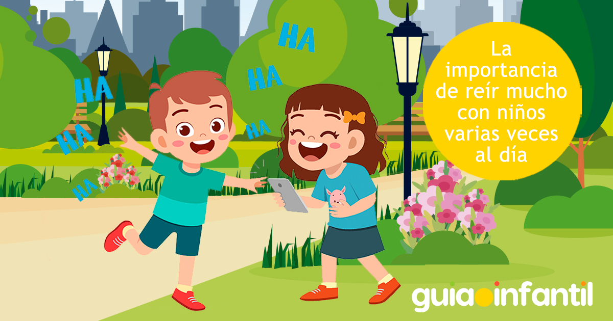 Importancia de reír mucho con los niños