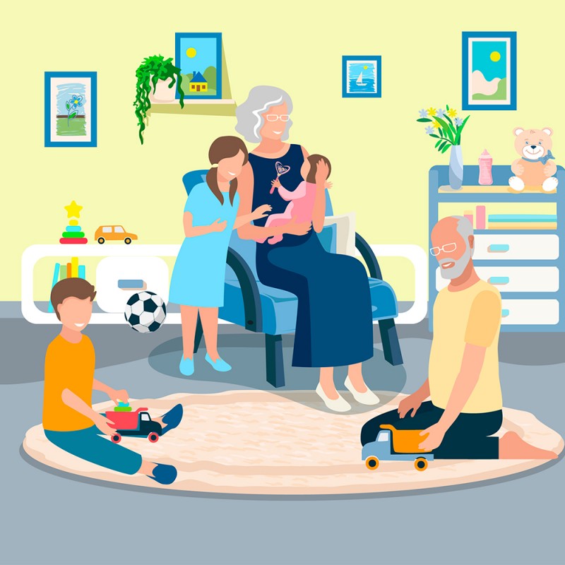 Poema con pictogramas por el Día de los Abuelos para niños para regalar