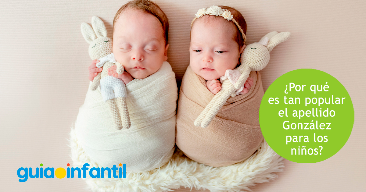 Popularidad del apellido González para niños