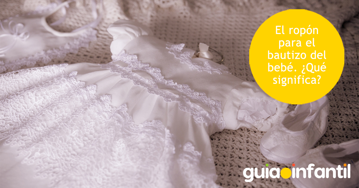 Ropón de bautizo del bebé