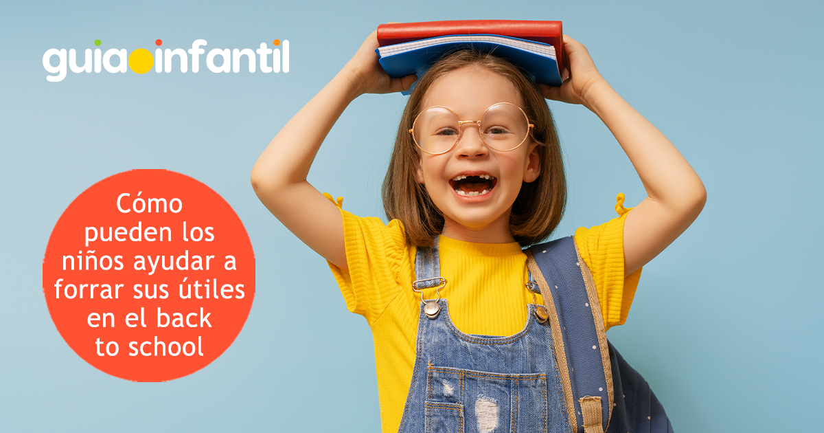 Los niños pueden forrar sus útiles