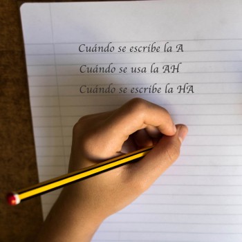 Cómo enseñar a los niños a escribir a, ha y ah