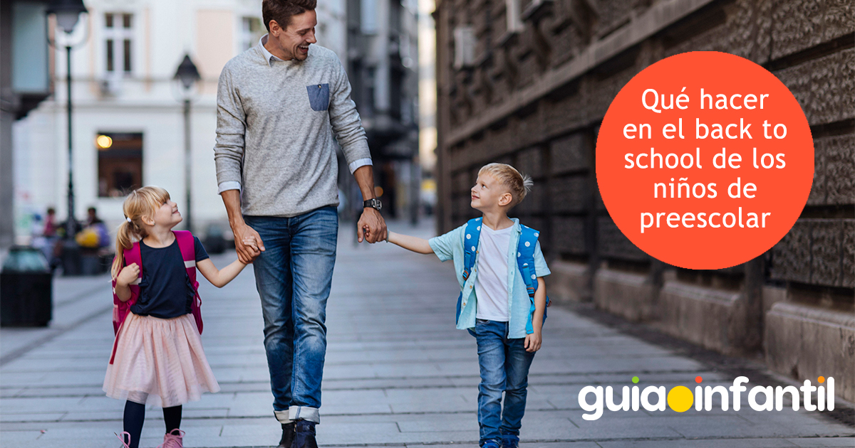 Back to school de niños de preescolar