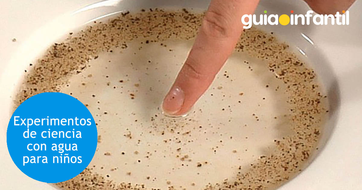 experimentos de ciencia con agua para niños