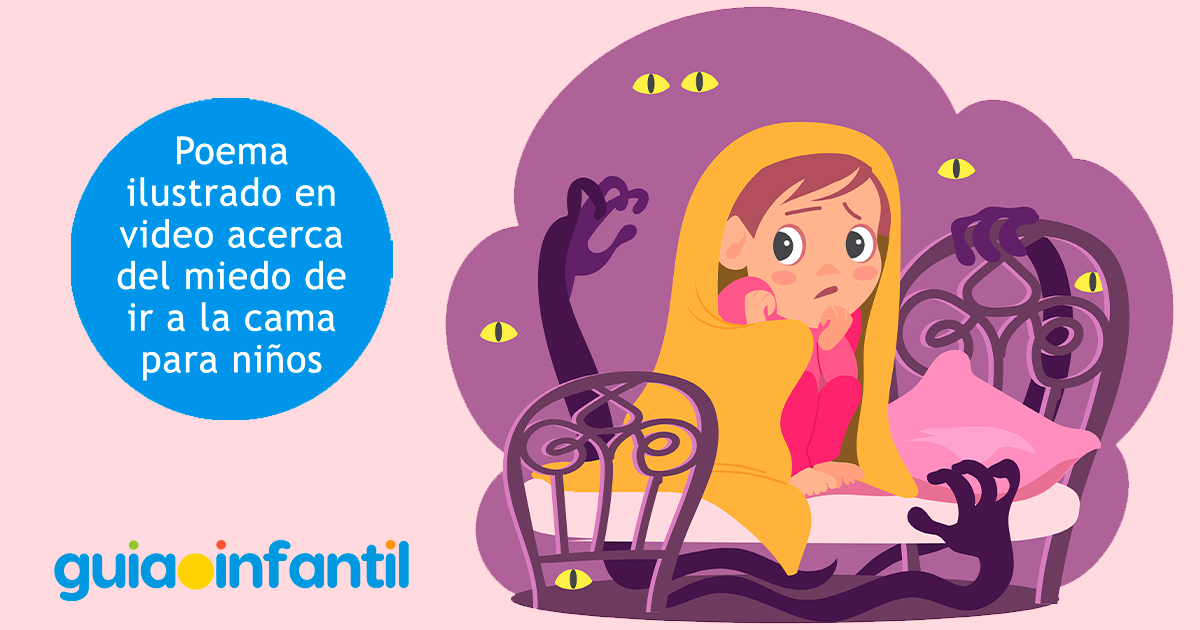 Poema acerca del miedo de ir a la cama para niños
