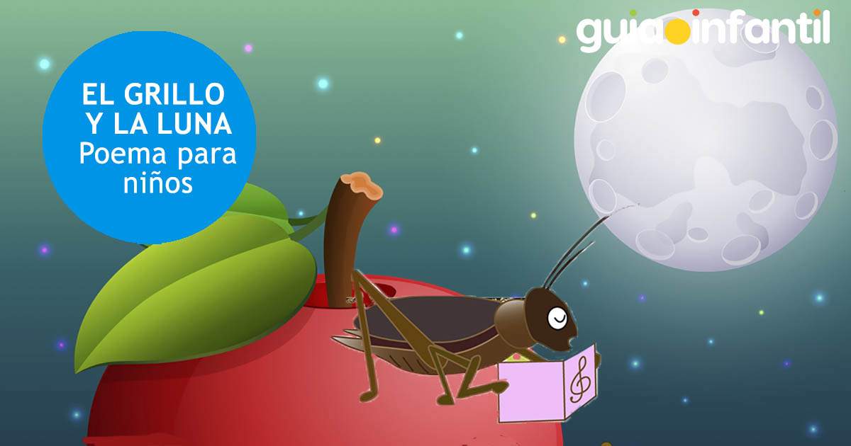 el grillo y la luna. poema infantil