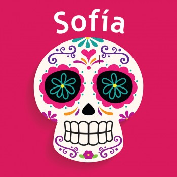 Calaveritas para niñas de nombre Sofía para celebrar el Día de Muertos