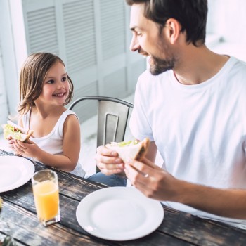 Padres que comen sano, niños que son felices