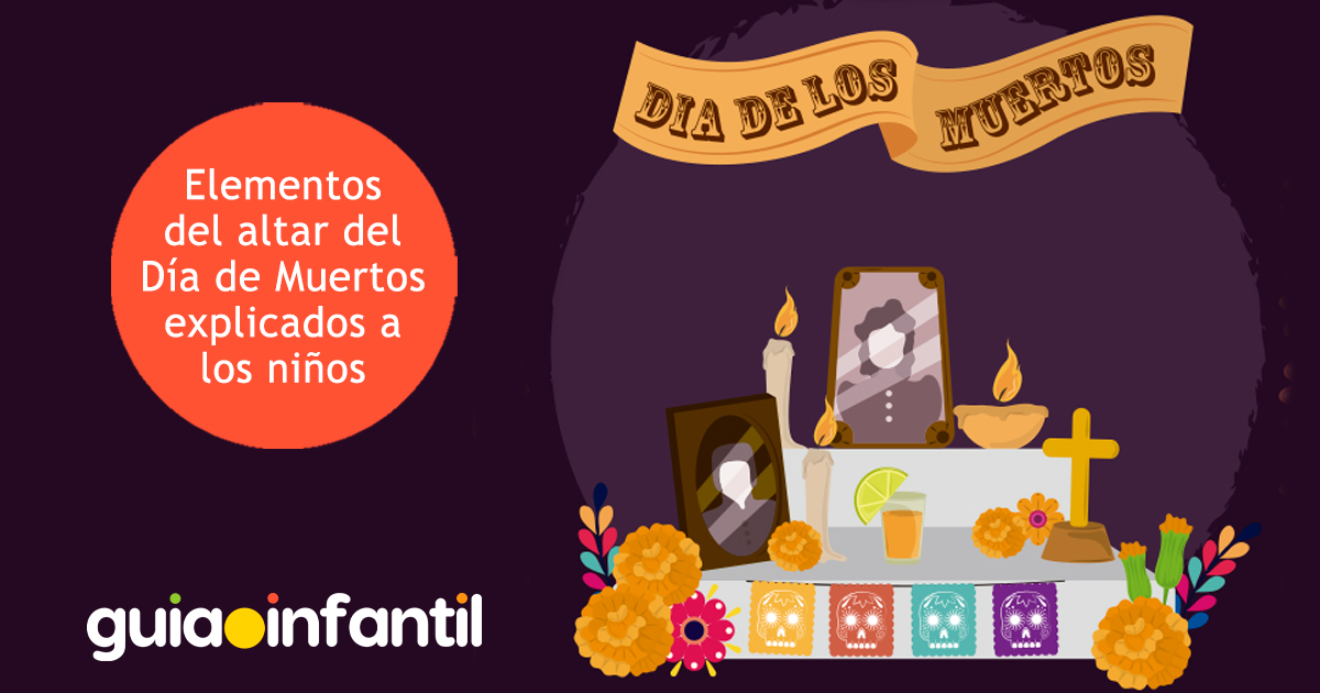 Elementos del altar de Día de Muertos para niños