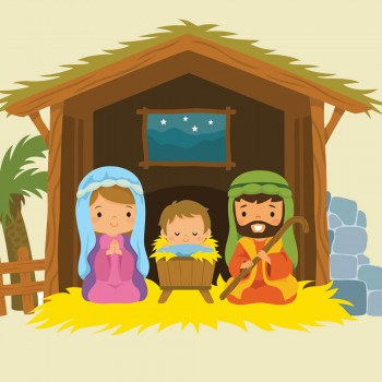 Nacimiento del niño Jesús. Cuento de Navidad