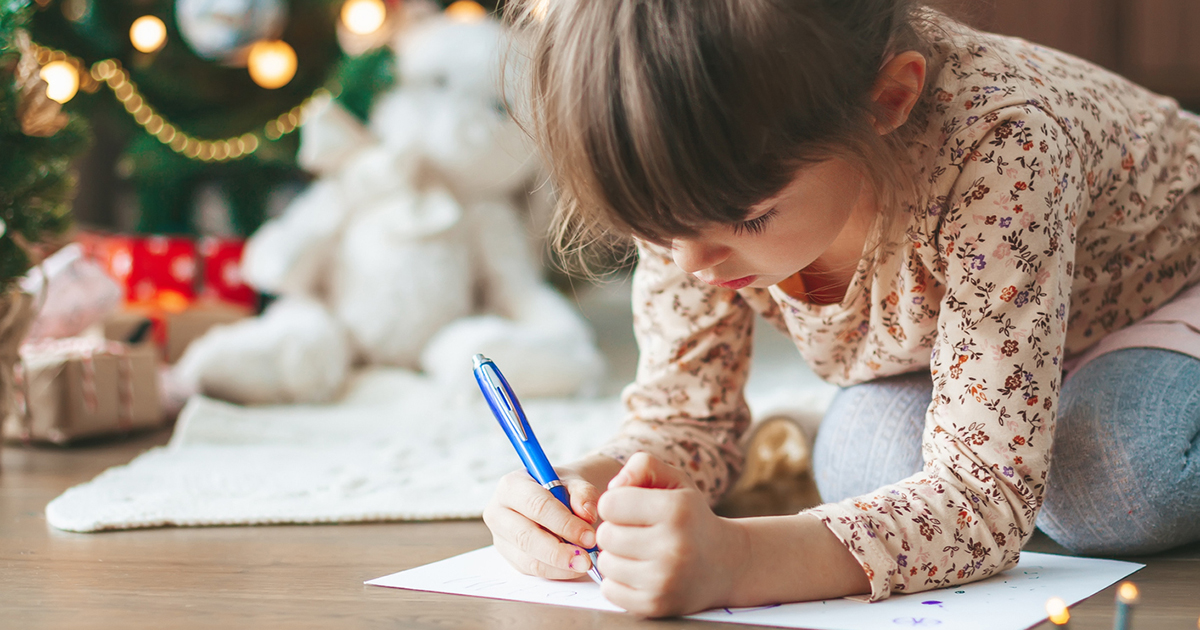 Hacer tarjetas de Navidad con los niños