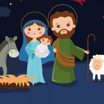 Las pajas del pesebre. Poema de Navidad para niños