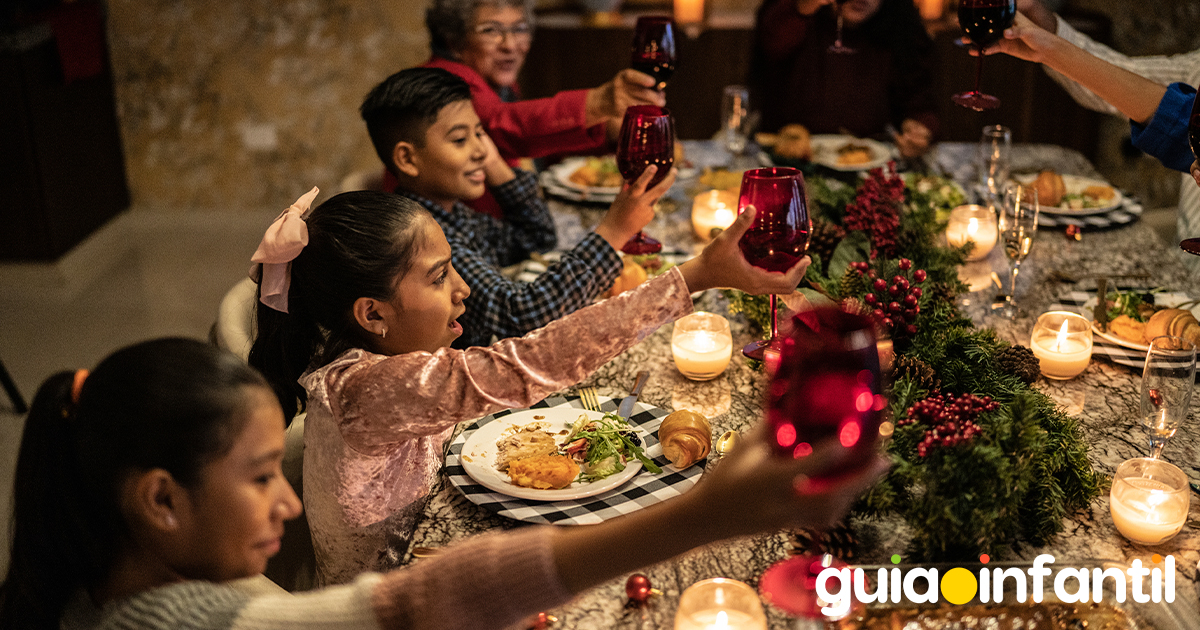 Cena de Navidad en familia