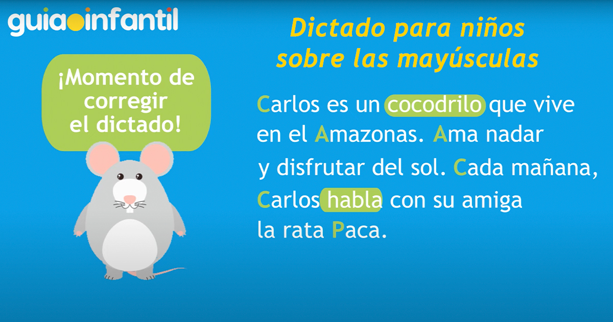 Aprender las reglas de ortografía de las mayúsculas