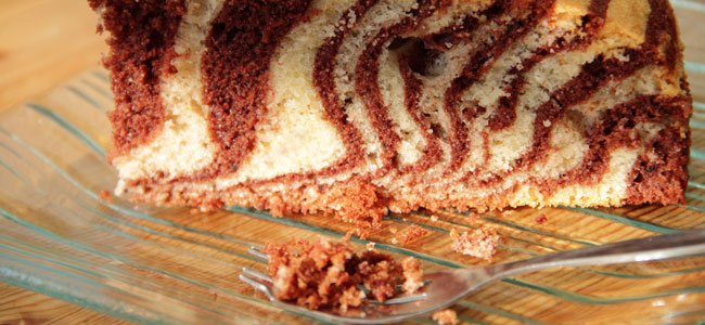 cómo hacer un bizcocho cebra