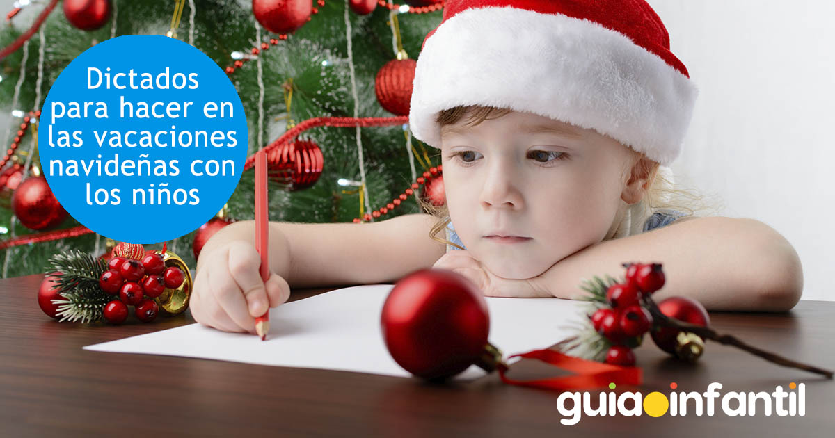 dictados para niños en navidad