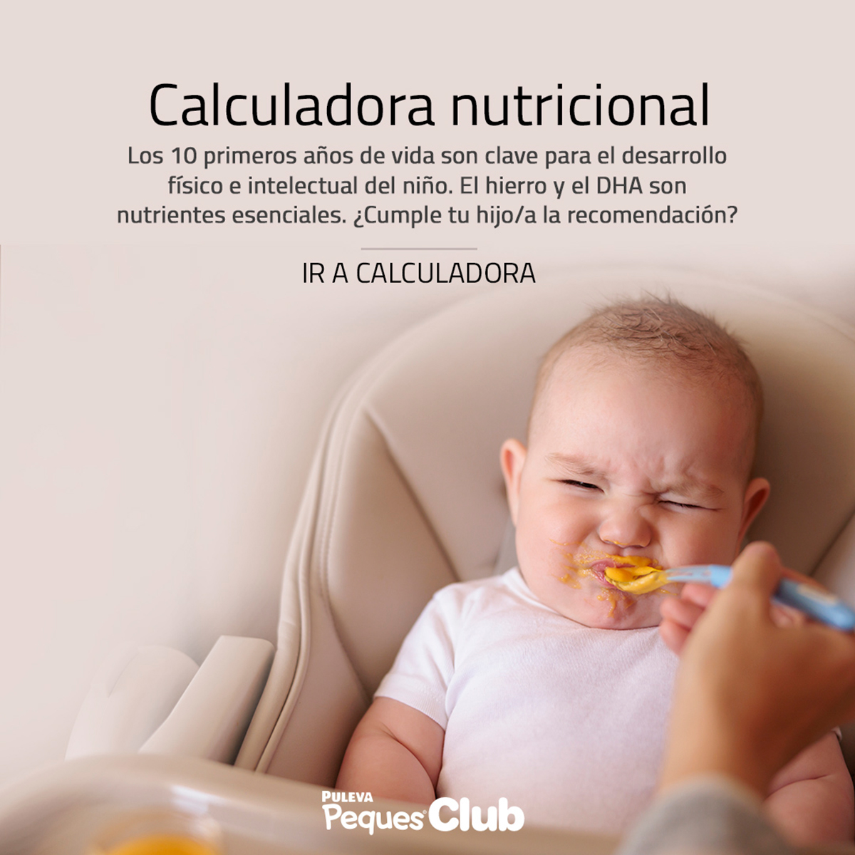 Calculadora nutricional de Puleva para comer sano