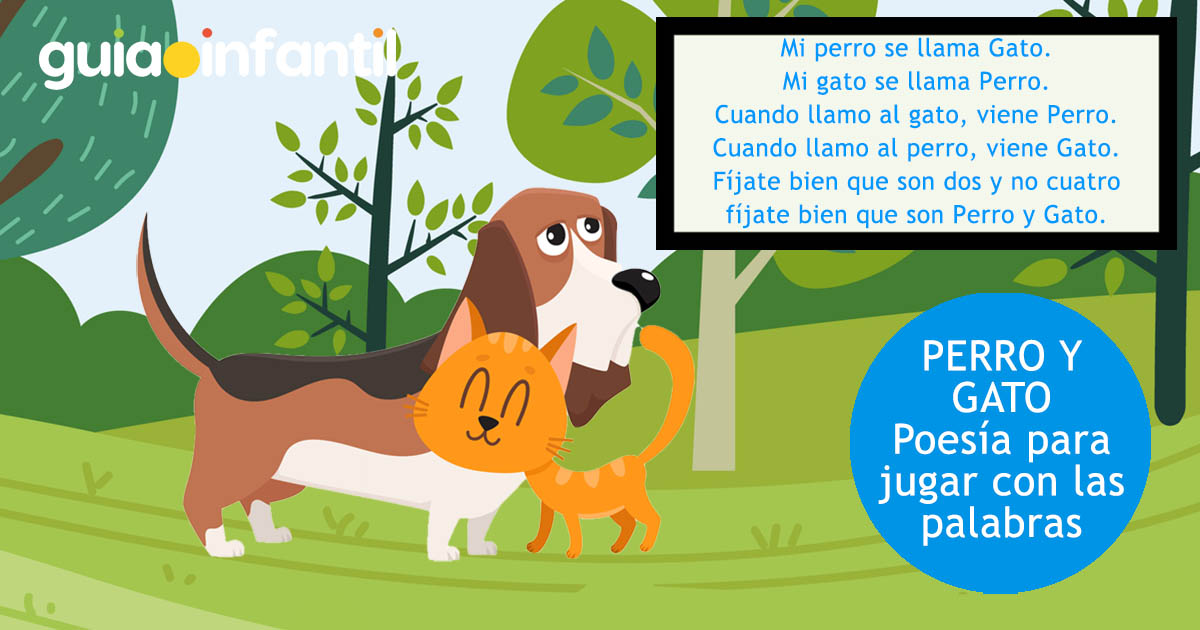 poesia Perro y Gato para niños