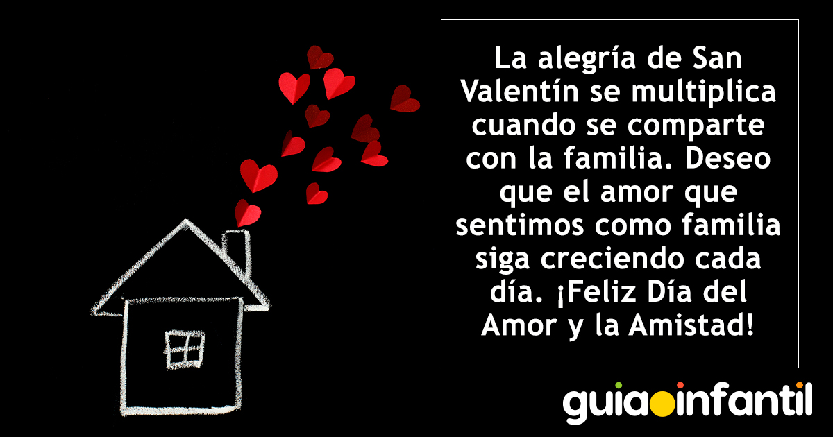 Frase para el 14 de febrero para la familia