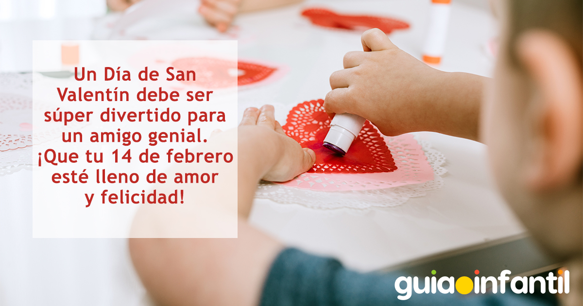 Frase para niños de kínder del 14 de febrero