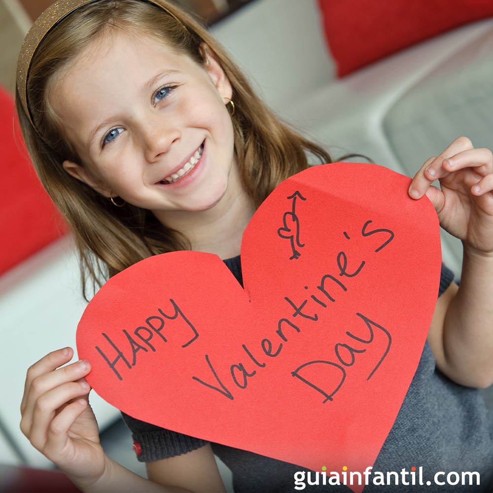 Emotivos mensajes del Día del Amor y la Amistad para niños, image size:1000x1000