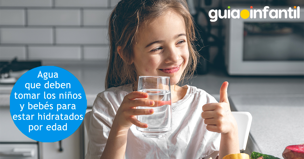 Cantidad de agua para los niños