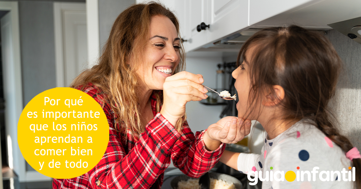 Importancia de que los niños coman bien y de todo