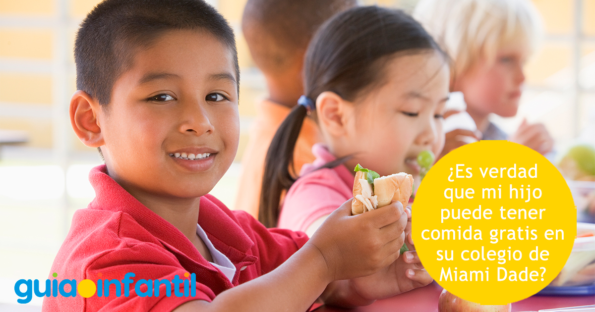 Comida gratis para niños en Miami Dade