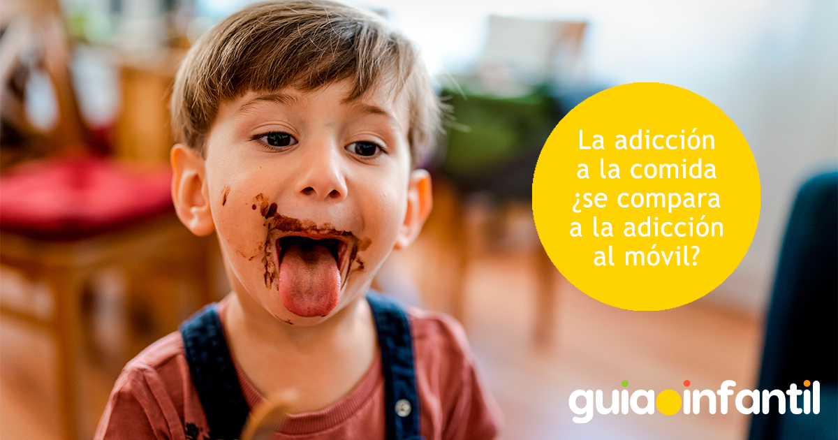 La adicción a la comida y la adicción al móvil en los niños