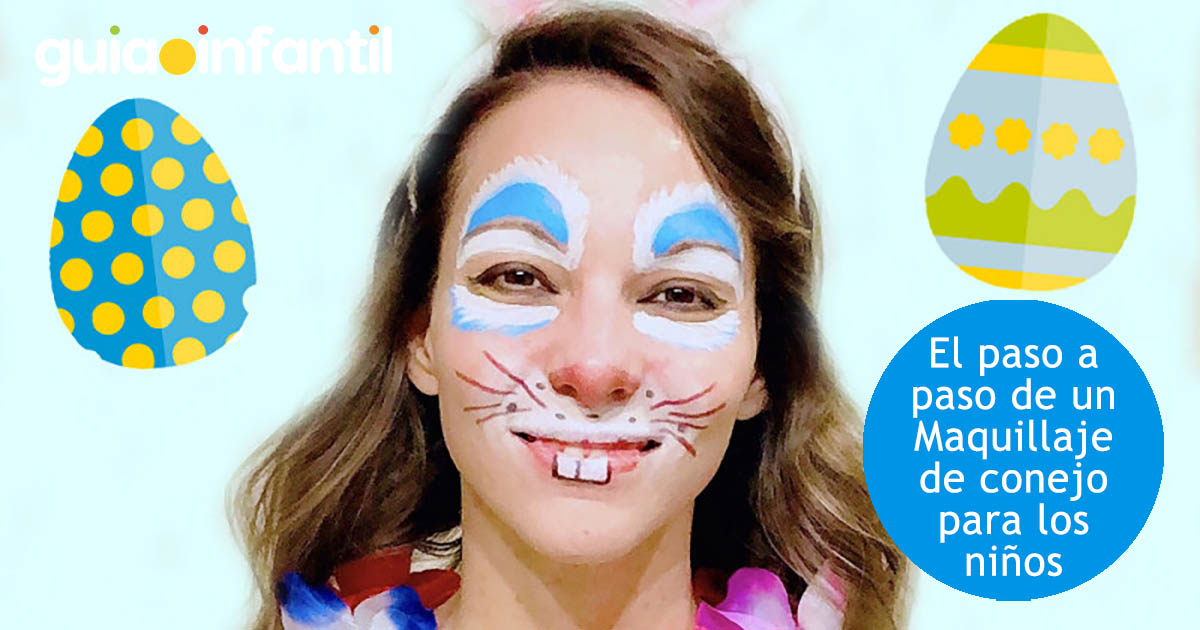 maquillaje de conejo para niños