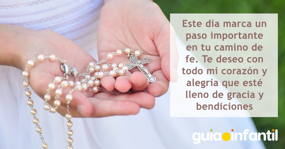 Bella frase de Primera Comunión