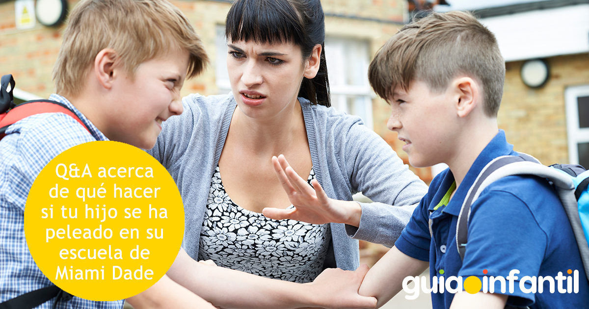 ¿Qué hacer si mi hijo se pelea en su escuela?