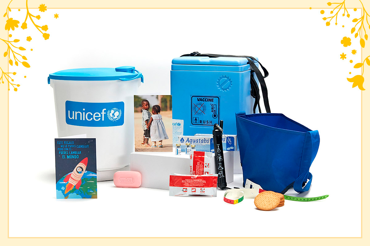 Regalo Azul de Unicef para los invitados