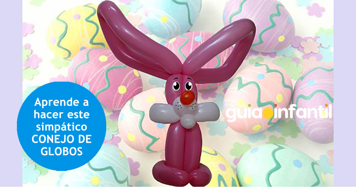 conejo de pascua de globos