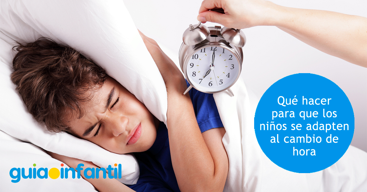 adaptación de los niños al cambio de hora