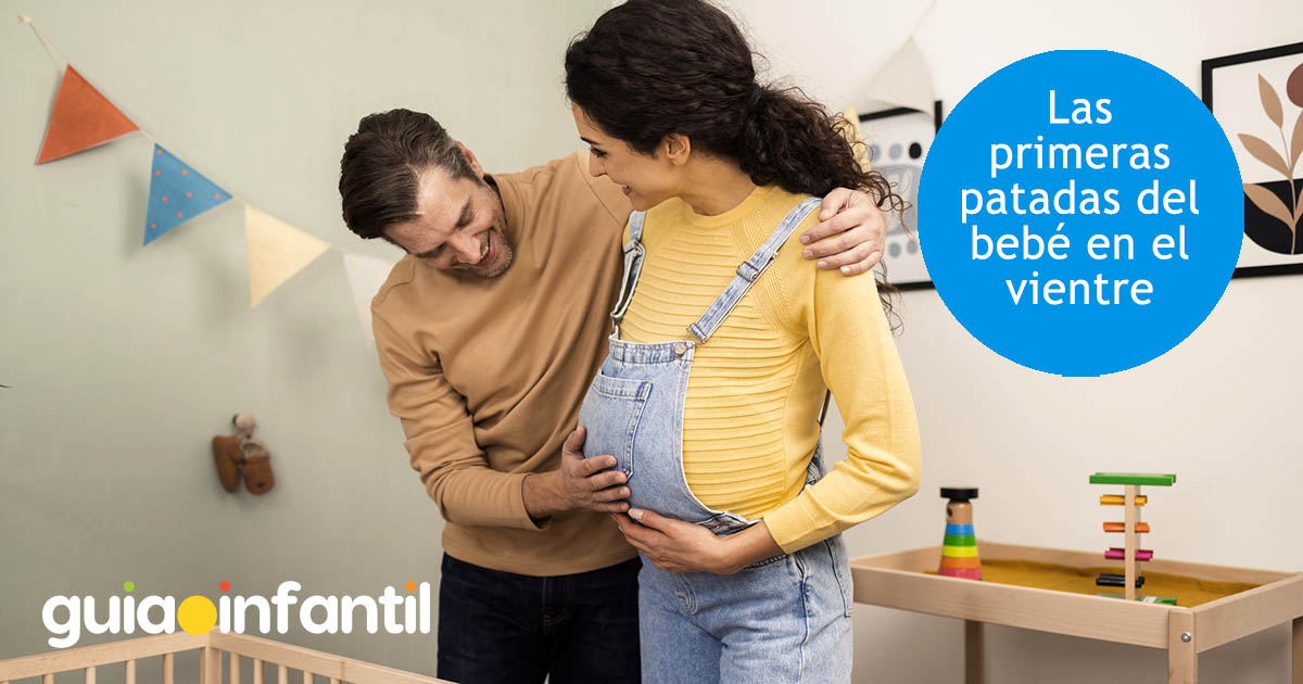 primeras patadas del bebé en tu vientre