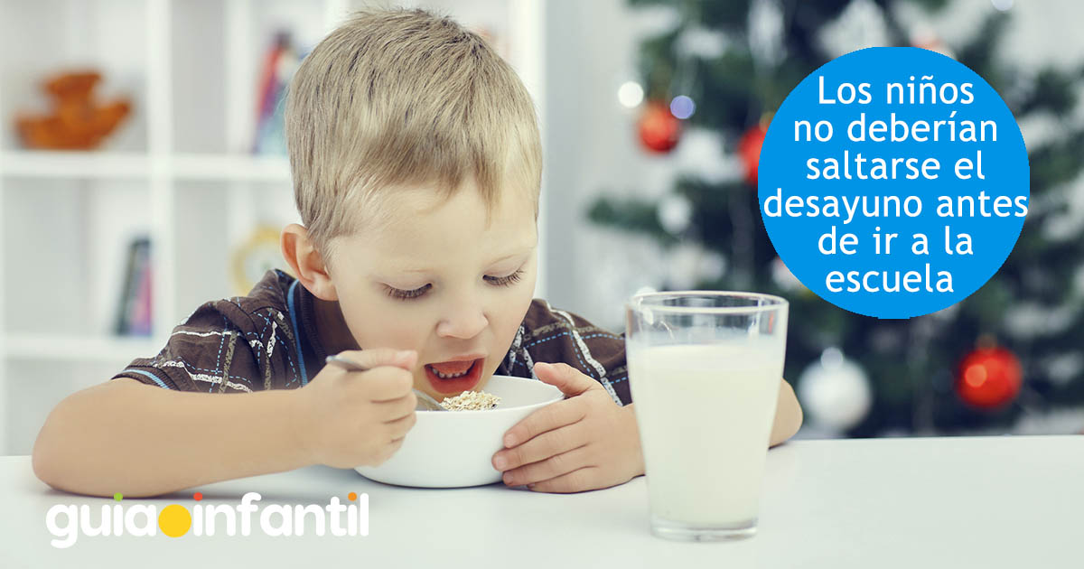 niños no deben saltarse el desayuno