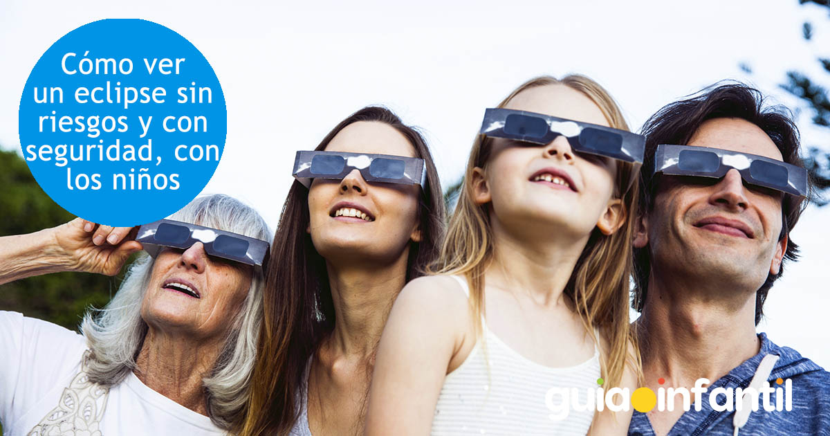 como ver el eclipse solar con los niños