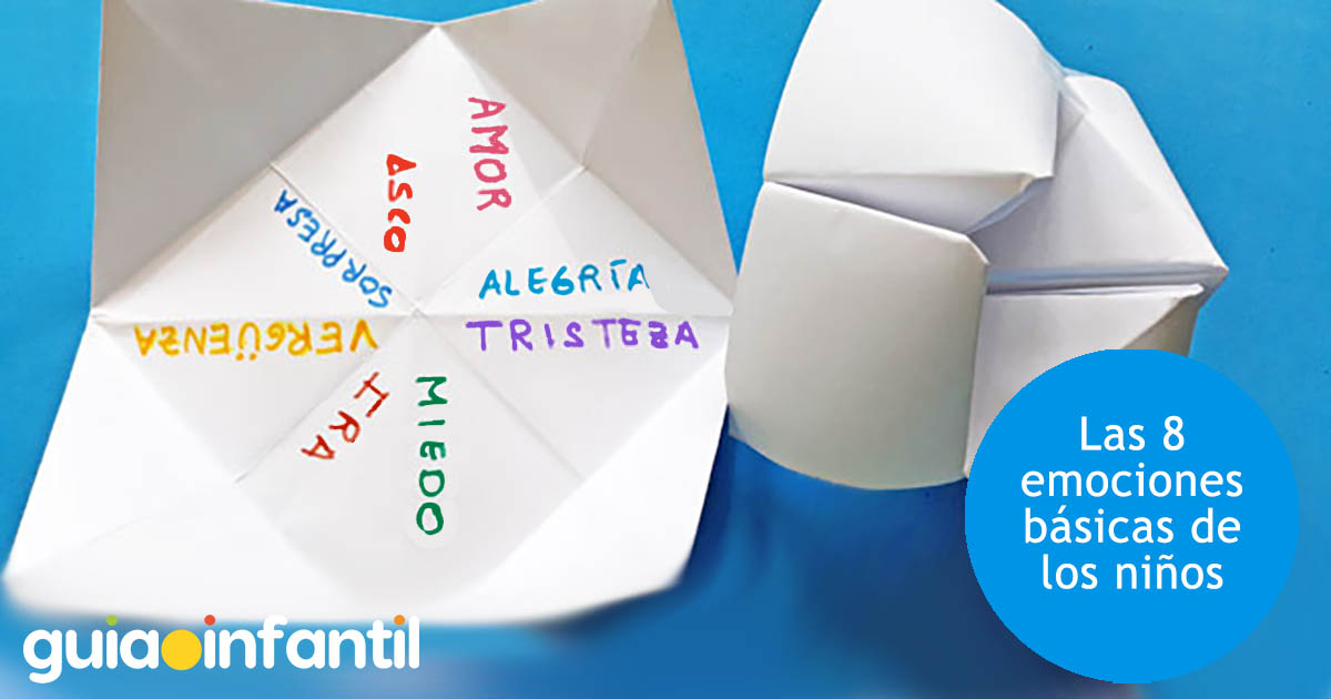 Comecocos de las emociones para niños Comecocos de las emociones de los niños