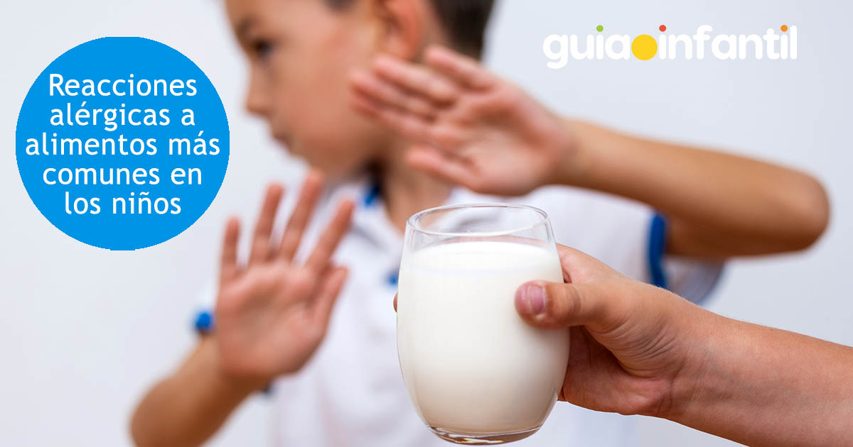 niños con reacción alérgica a la leche