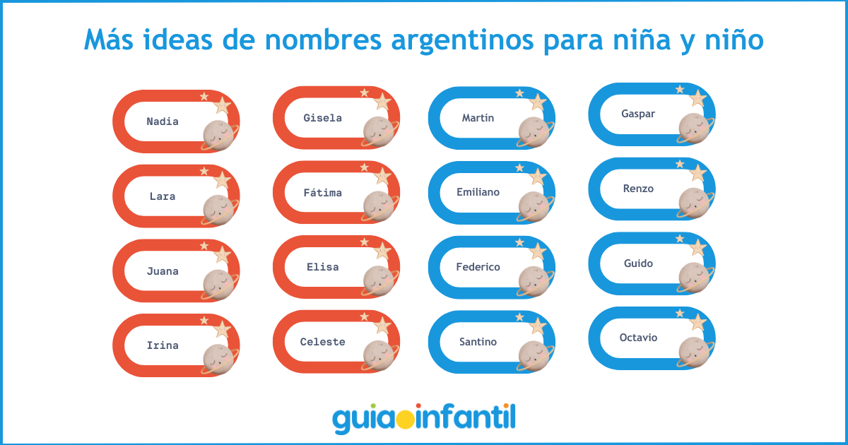 Más ideas de nombres argentinos para niñas y niños