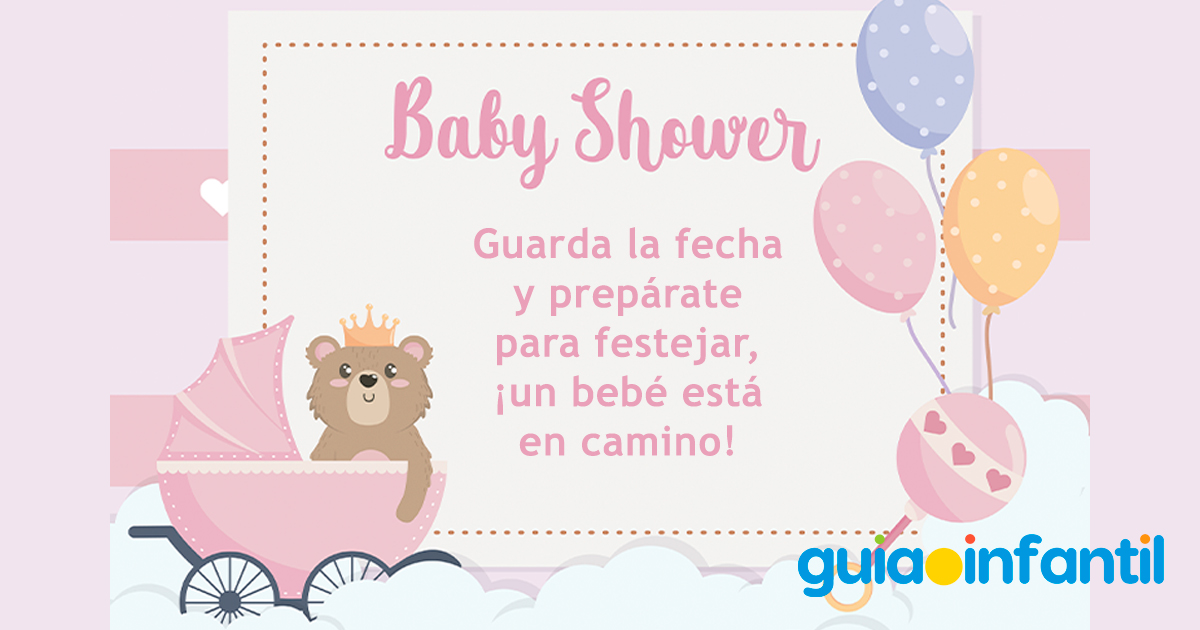 Postal de invitación a un Baby Shower